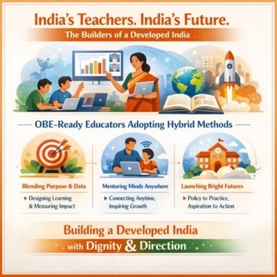 India's Teachers. India's Future. The builders of the developed India in the Making.